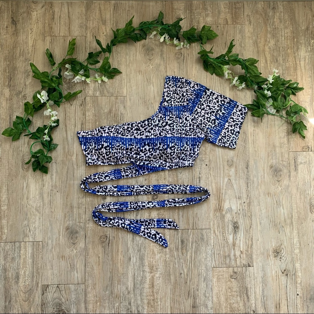 Swimwear wrap top